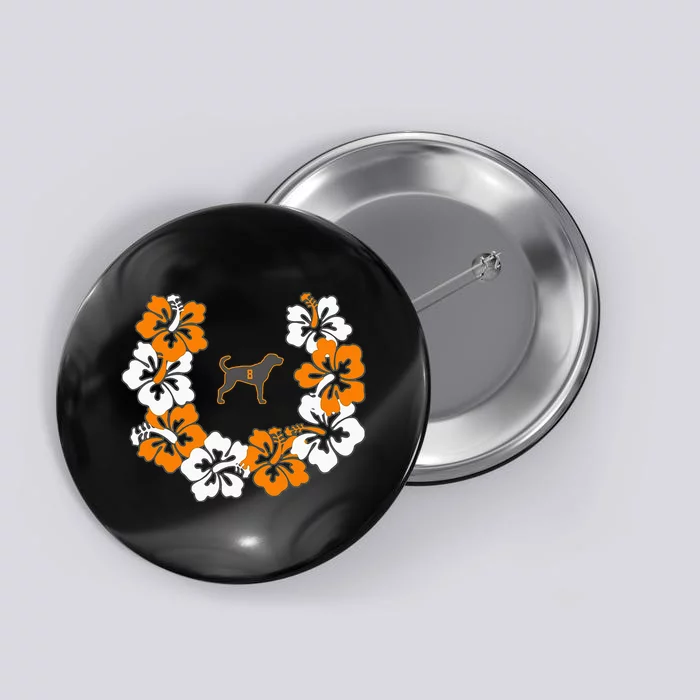 Tennessee Dog Sport Lovers Coonhound Fan Hawaii Lei Button