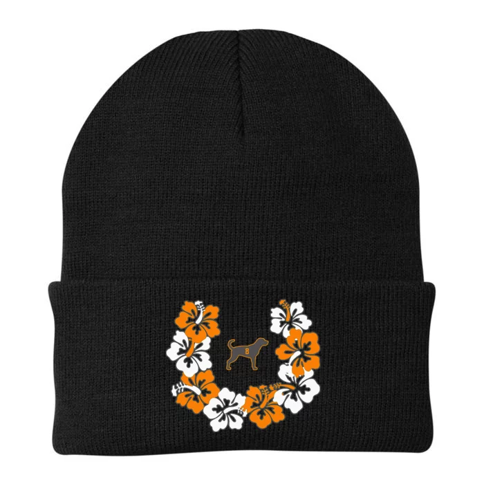 Tennessee Dog Sport Lovers Coonhound Fan Hawaii Lei Knit Cap Winter Beanie