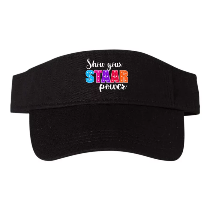 Test Day Show Your STAAR Power funny Teacher day Valucap Bio-Washed Visor