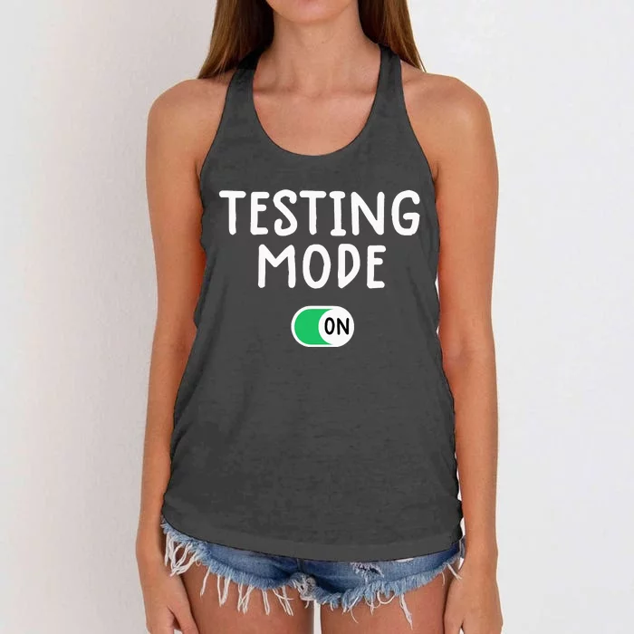 Test Day Show Your STAAR Power funny Teacher day Women's Knotted Racerback Tank