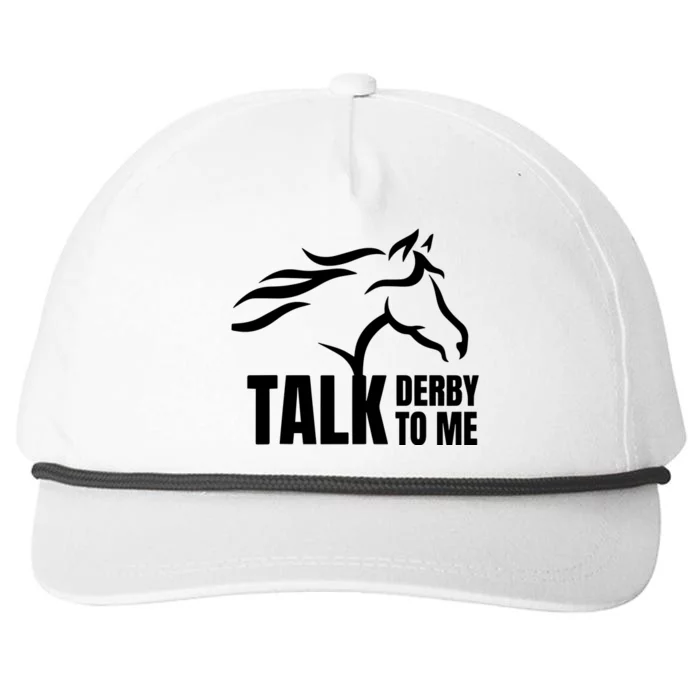 Talk Derby To Me Lucky Horse Snapback Five-Panel Rope Hat