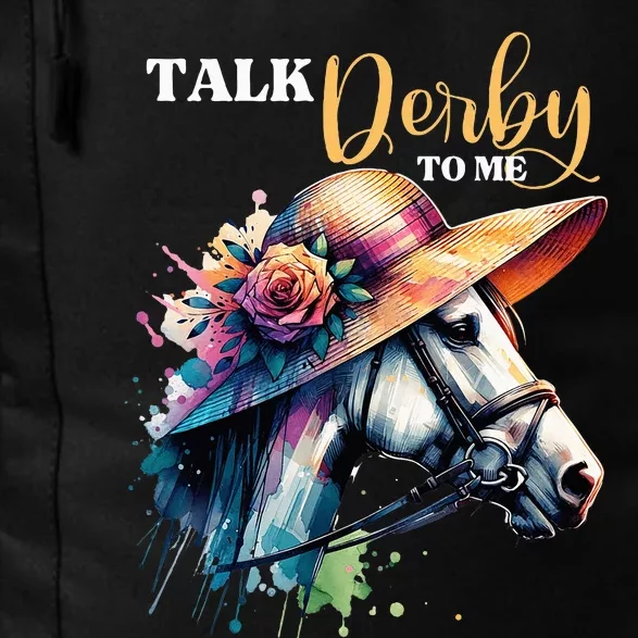 Talk Derby To Me Funny Racing Horse Daily Commute Backpack