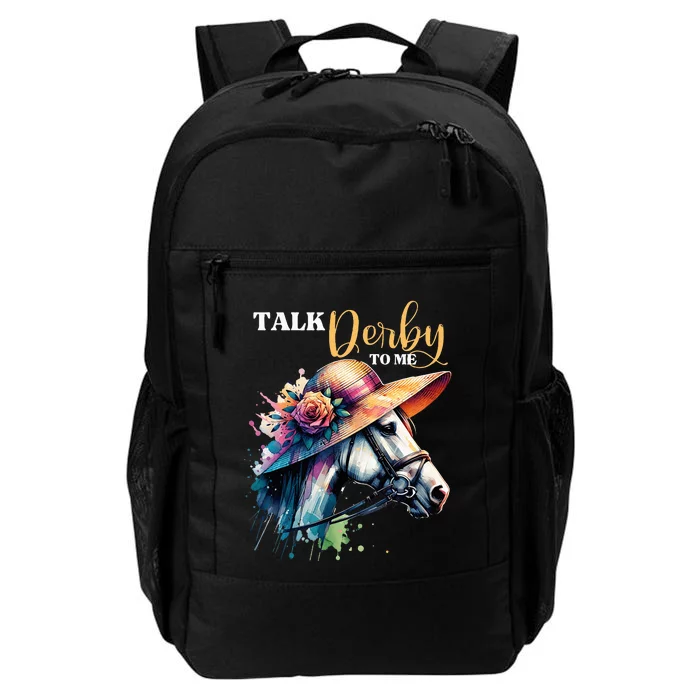 Talk Derby To Me Funny Racing Horse Daily Commute Backpack