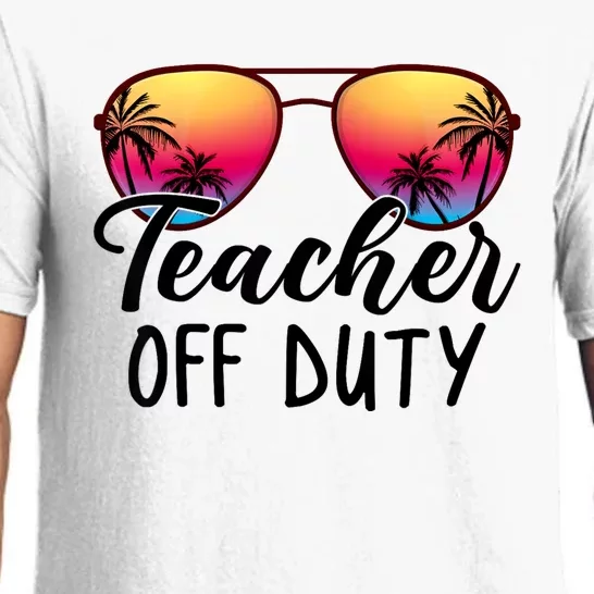 Tie Dye Teacher Off Duty Last Day Of School Teacher Summer Pajama Set