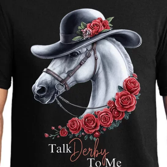 Talk Derby To Me Horse Racing Lover Derby Day Pajama Set