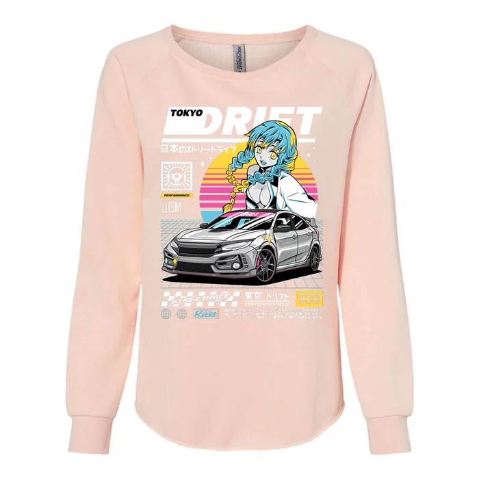 Tokyo Drift Womens California Wash Sweatshirt