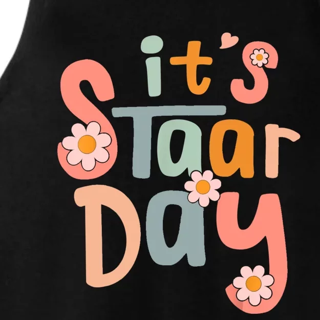 Test Day Teacher Its Staar Day Gifts For Women Ladies Tri-Blend Wicking Tank