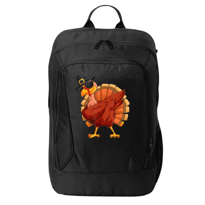 Thanksgiving Dabbing Turkey City Backpack