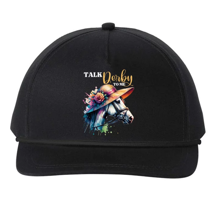 Talk Derby To Me Racing Horse Snapback Five-Panel Rope Hat