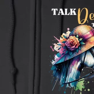 Talk Derby To Me Racing Horse Full Zip Hoodie