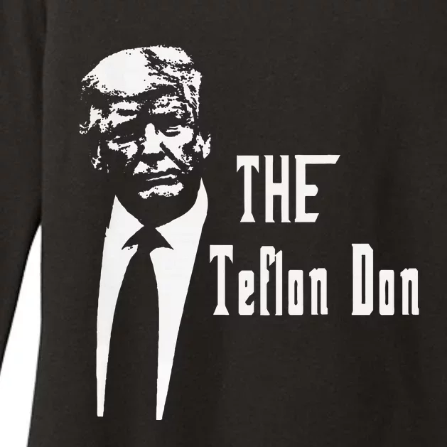 Teflon Don Trump Funny Womens CVC Long Sleeve Shirt