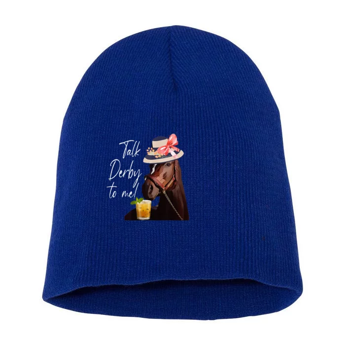 Talk Derby To Me Horse Short Acrylic Beanie