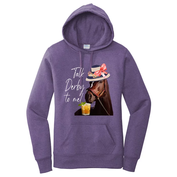 Talk Derby To Me Horse Women's Pullover Hoodie