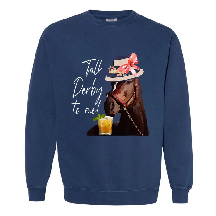 Talk Derby To Me Horse Garment-Dyed Sweatshirt