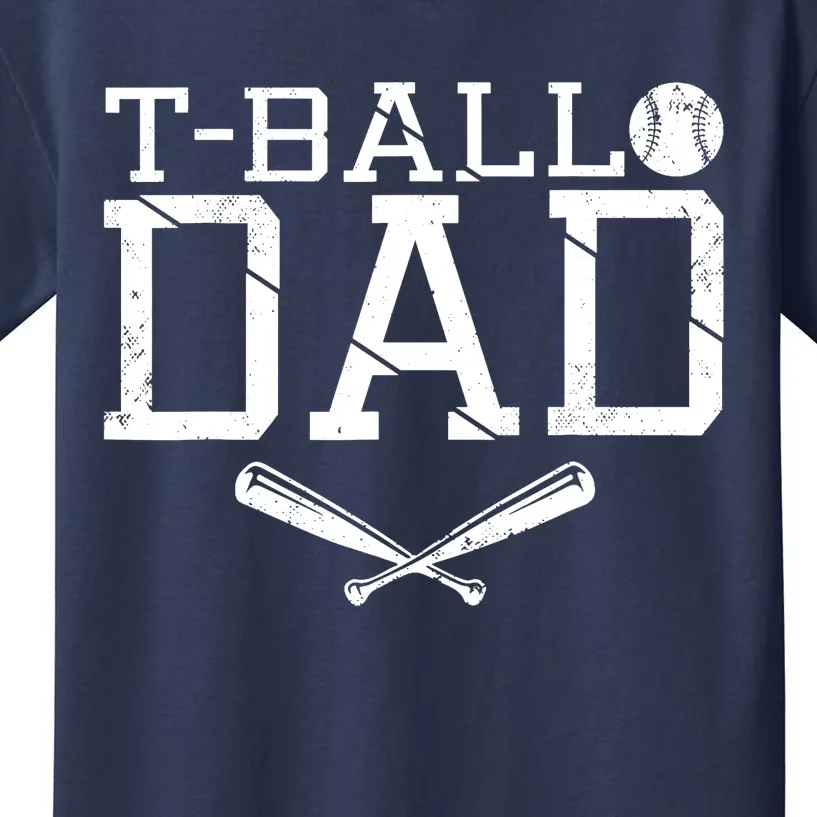 T-Ball Dad TeeBall Dad Tee Fathers Day Baseball Dad Kids T-Shirt