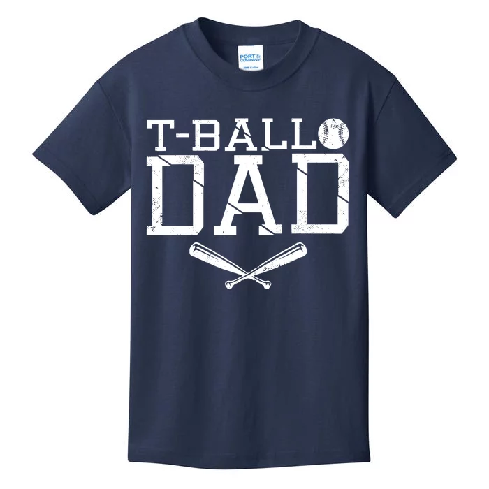 T-Ball Dad TeeBall Dad Tee Fathers Day Baseball Dad Kids T-Shirt