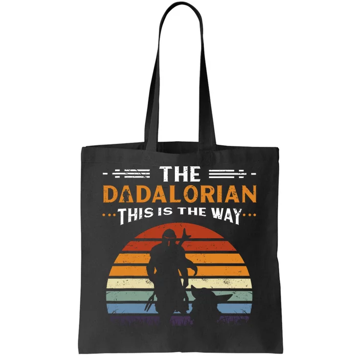 The Dadalorian This Is The Way Vintage Style Gift Tote Bag