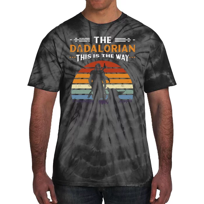 The Dadalorian This Is The Way Vintage Style Gift Tie-Dye T-Shirt