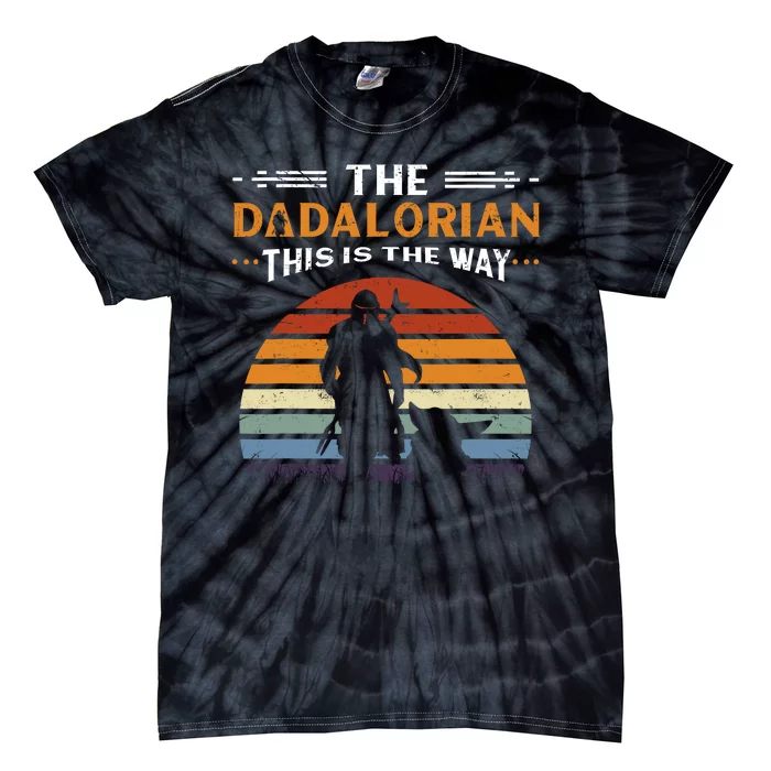 The Dadalorian This Is The Way Vintage Style Gift Tie-Dye T-Shirt