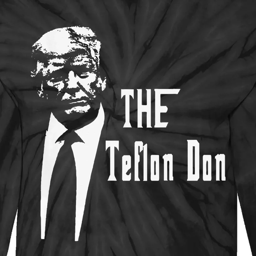 Teflon Don Trump Funny Tie-Dye Long Sleeve Shirt