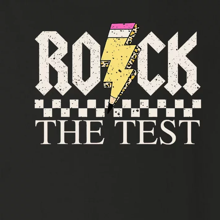 Testing Day Teacher Student Motivational Rock The Test Toddler Long Sleeve Shirt