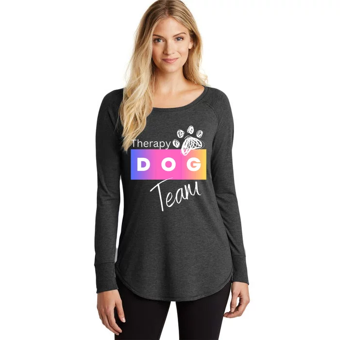 Therapy Dog Team Women's Perfect Tri Tunic Long Sleeve Shirt