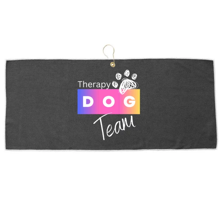 Therapy Dog Team Large Microfiber Waffle Golf Towel