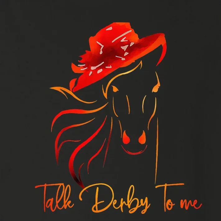 Talk Derby To Me Horse Racing Toddler Long Sleeve Shirt