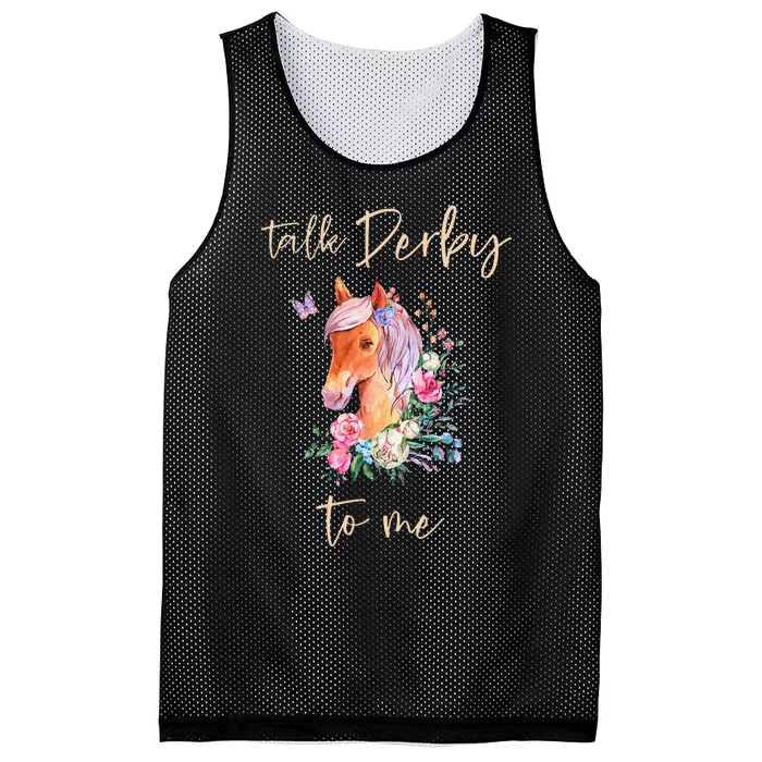 Talk Derby To Me Horse Racing Fan Mesh Reversible Basketball Jersey Tank