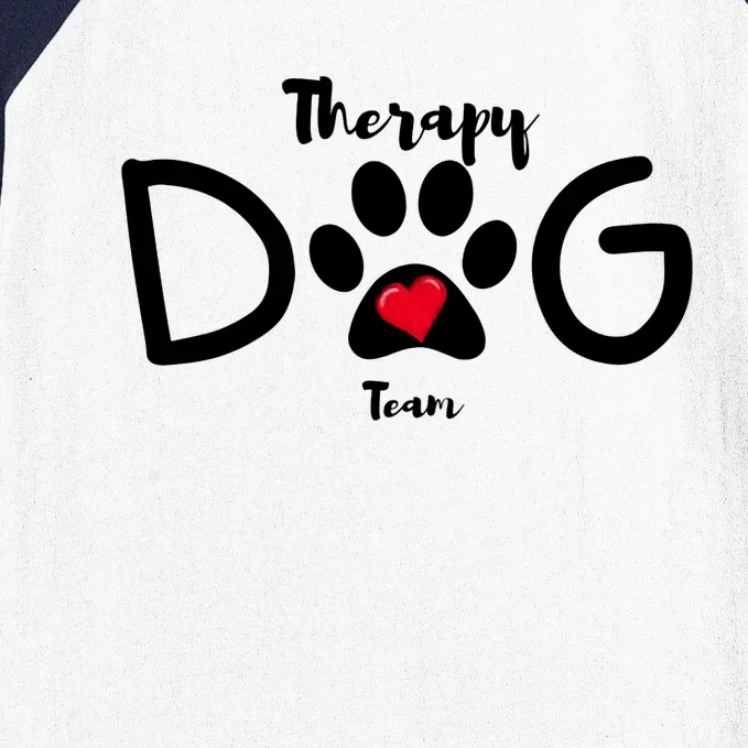 Therapy Dog Team Trending Design Baseball Sleeve Shirt