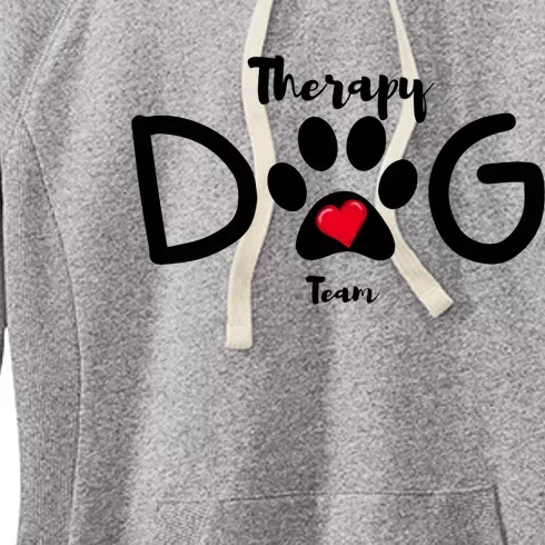 Therapy Dog Team Trending Design Women's Fleece Hoodie