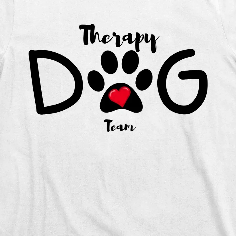 Therapy Dog Team Trending Design T-Shirt