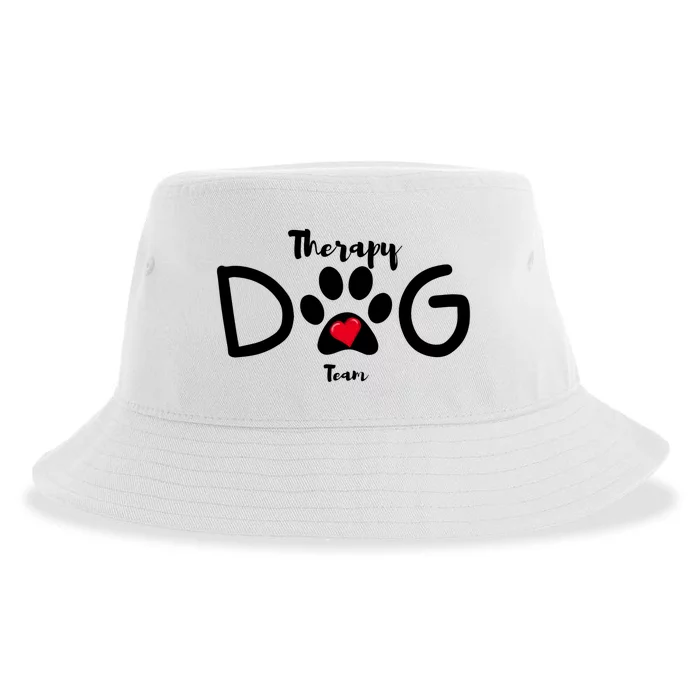 Therapy Dog Team Trending Design Sustainable Bucket Hat