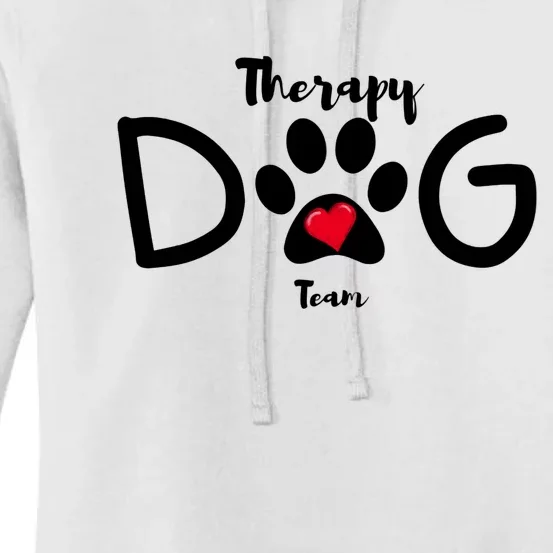 Therapy Dog Team Trending Design Women's Pullover Hoodie