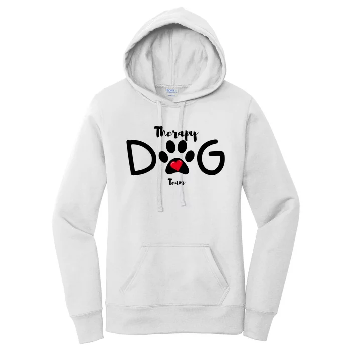 Therapy Dog Team Trending Design Women's Pullover Hoodie