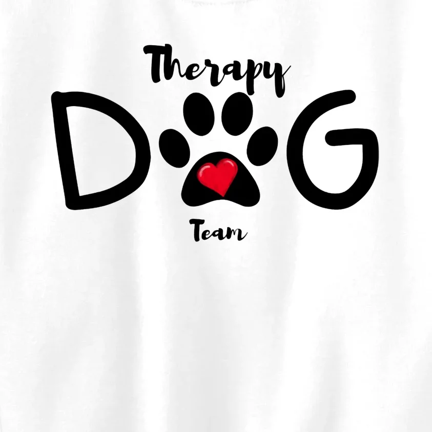 Therapy Dog Team Trending Design Kids Sweatshirt