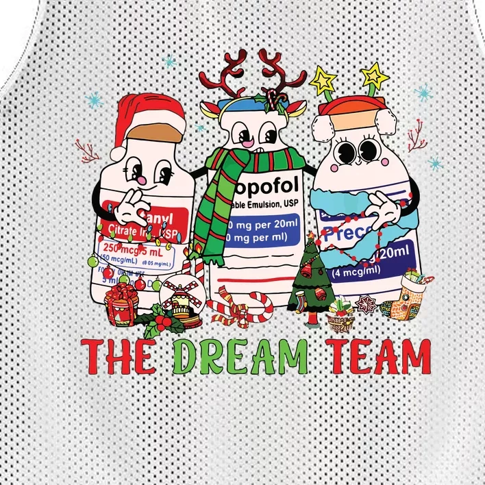 The Dream Team Intensive Care Unit Icu Rn Nurse Christmas Mesh Reversible Basketball Jersey Tank