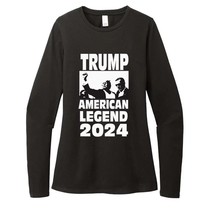 Teflon Don Trump 2024 Bulletproof Never Surrender Legend Womens CVC Long Sleeve Shirt