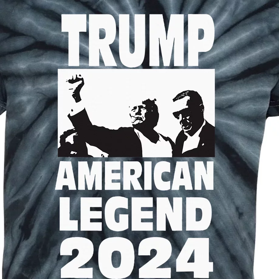 Teflon Don Trump 2024 Bulletproof Never Surrender Legend Kids Tie-Dye T-Shirt