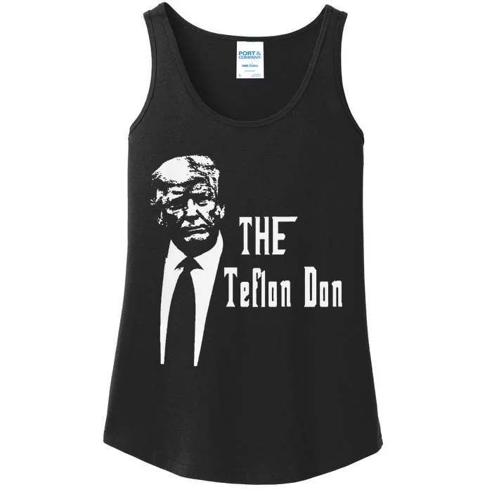 Teflon Don Trump Funny Ladies Essential Tank