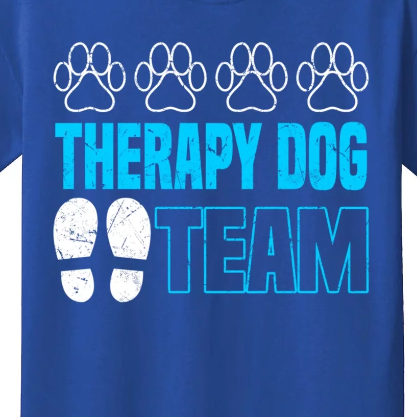 Therapy Dog Team Funny Gift Dog Trainer Gift Kids T-Shirt