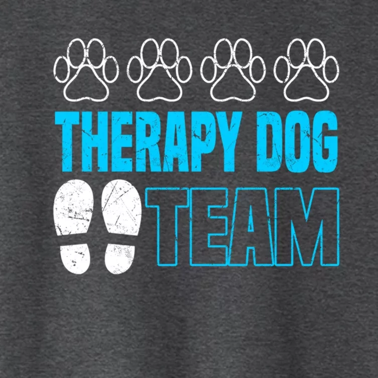 Therapy Dog Team Funny Gift Dog Trainer Gift Women's Crop Top Tee