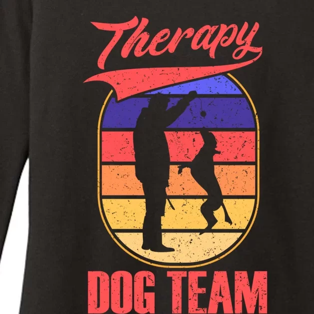 Therapy Dog Team For A Pettrainer Dog Trainer Great Gift Womens CVC Long Sleeve Shirt