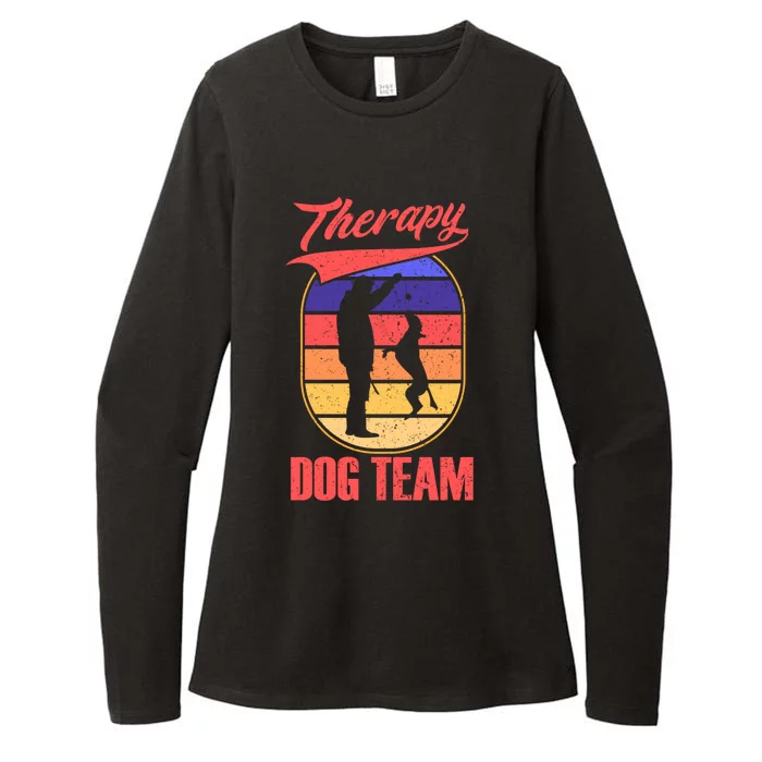 Therapy Dog Team For A Pettrainer Dog Trainer Great Gift Womens CVC Long Sleeve Shirt