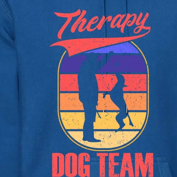 Therapy Dog Team For A Pettrainer Dog Trainer Great Gift Premium Hoodie