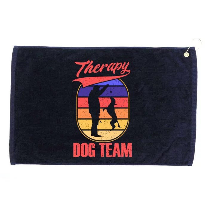 Therapy Dog Team For A Pettrainer Dog Trainer Great Gift Grommeted Golf Towel