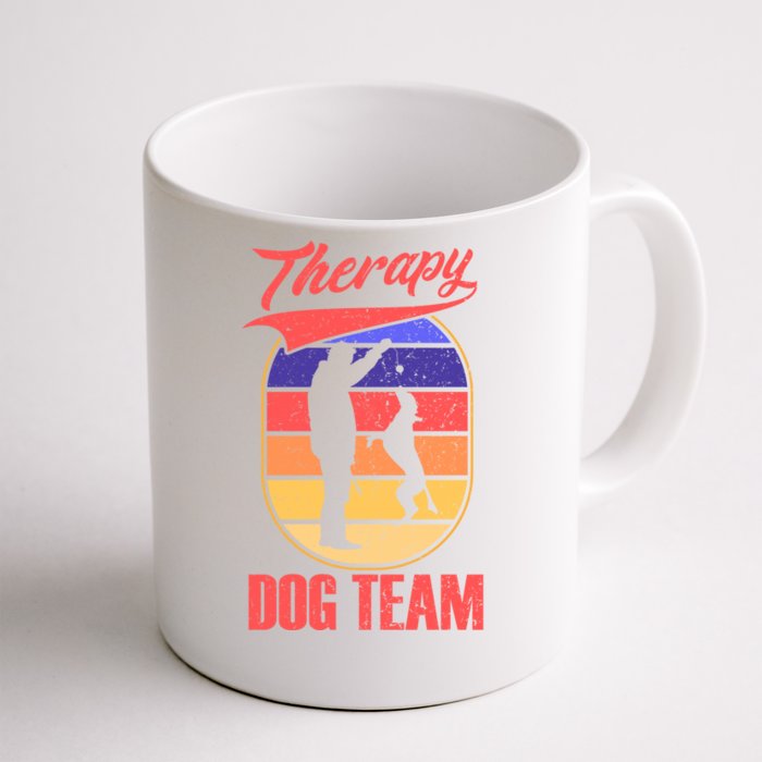 Therapy Dog Team For A Pettrainer Dog Trainer Great Gift Front & Back Coffee Mug