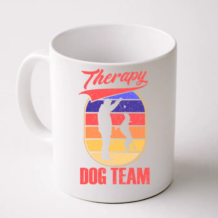 Therapy Dog Team For A Pettrainer Dog Trainer Great Gift Front & Back Coffee Mug