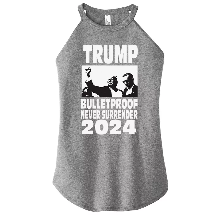 Teflon Don Trump 2024 Bulletproof Never Surrender Legend Women’s Perfect Tri Rocker Tank