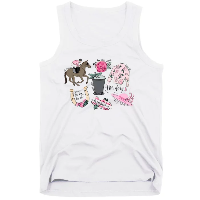 Talk Derby To Me Kentucky Horse Racing Tank Top